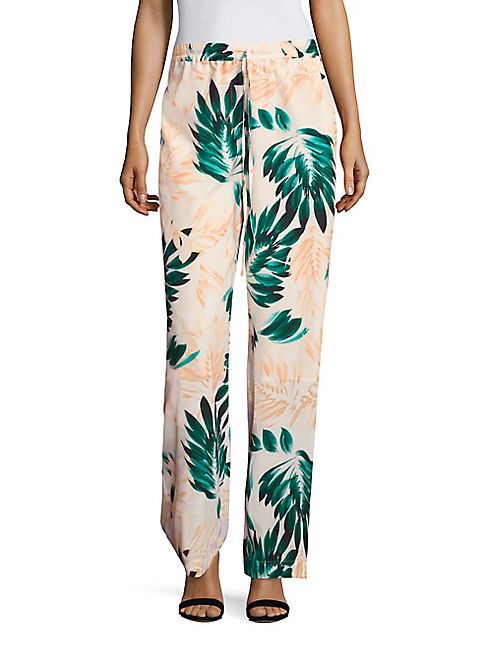 Scripted - Printed Wide-Leg Pants