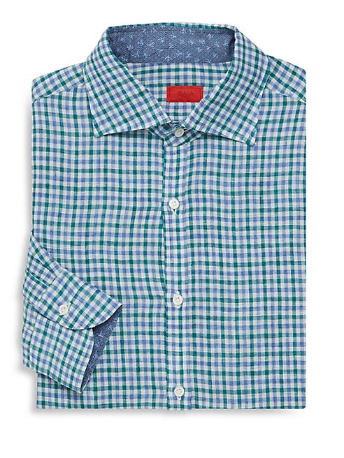 ISAIA - Regular-Fit Check  Dress Shirt