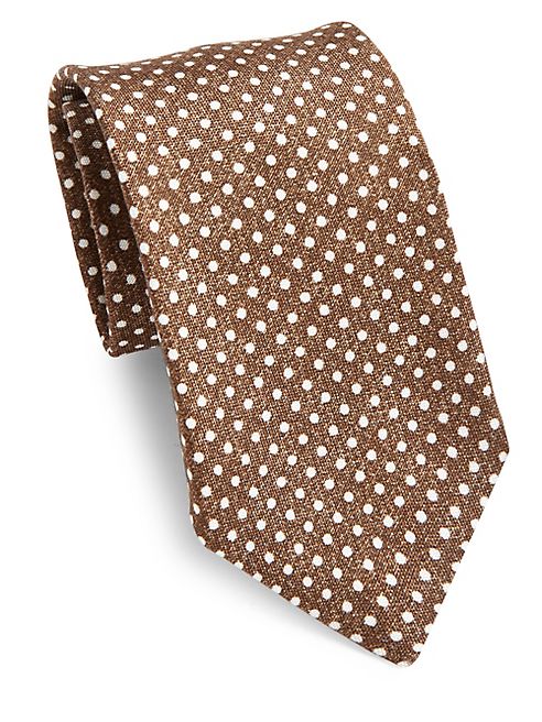 ISAIA - Dotted Silk Tie