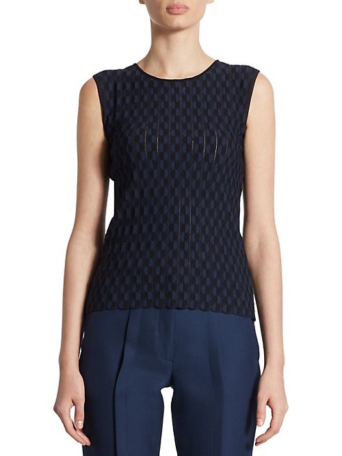 Akris punto - Sleeveless Dot Jacquard Pullover