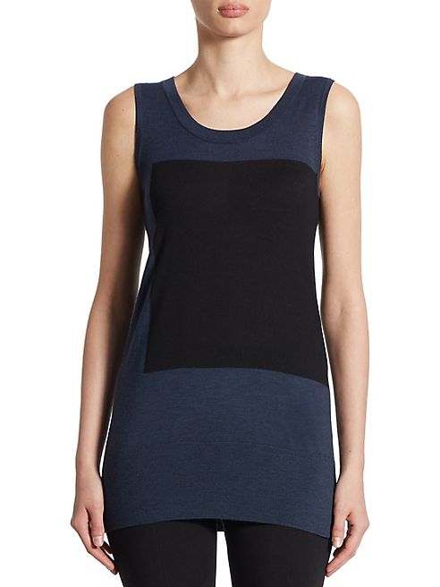 Akris punto - Wool Colorblock Knit Tank Top