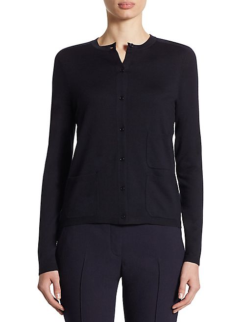 Akris punto - Patch Pocket Wool Cardigan