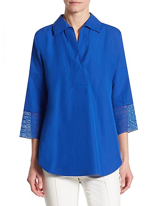 Akris punto - Lace Kimono Blouse