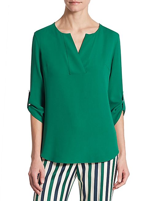 Akris punto - Silk V-Neck Blouse