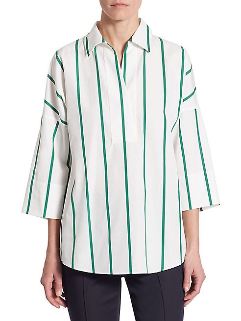 Akris punto - Striped Kimono Blouse