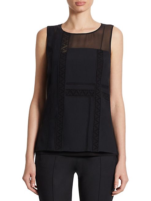 Akris punto - Sleeveless Lace Top