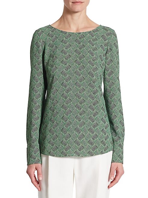 Akris punto - Las Rocas-Print Blouse