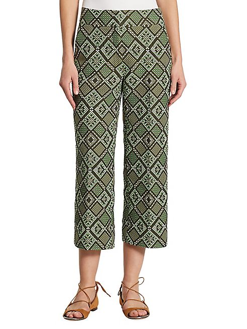 Akris punto - Geometric-Print Jacquard Pants