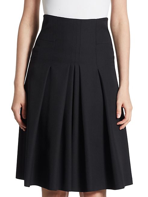 Akris punto - Wool Pleated Skirt