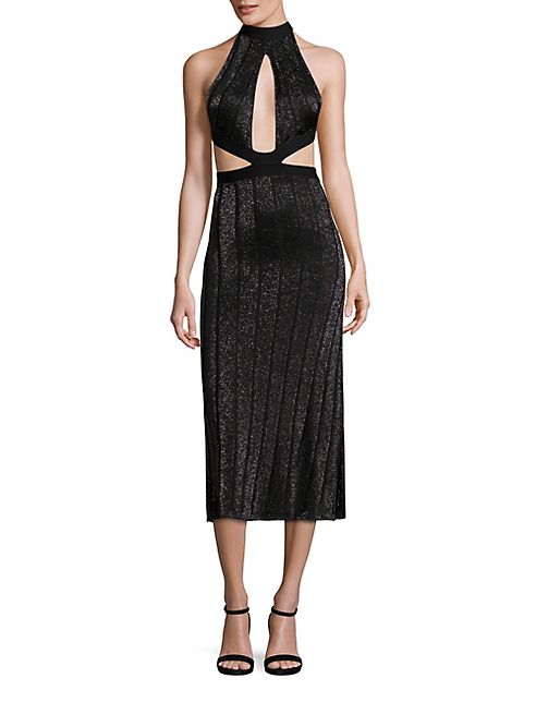 Cushnie et Ochs - Knit Metallic Cutout Dress