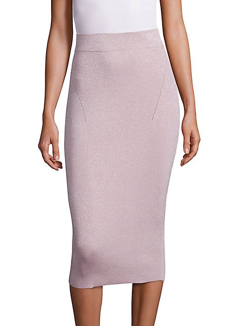 Cushnie et Ochs - Knit Metallic Pencil Skirt