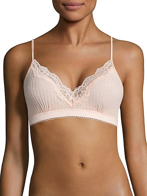 Stella McCartney - Lily Blushing Lace-Trimmed Bra