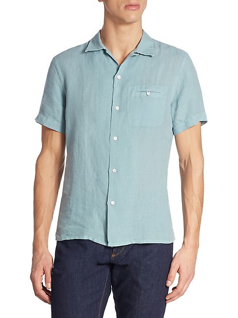 Luciano Barbera - Linen Short Sleeve Shirt