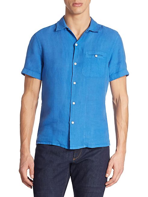 Luciano Barbera - Linen Short Sleeve Shirt