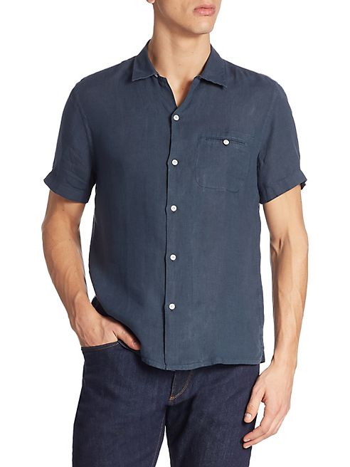 Luciano Barbera - Linen Short Sleeve Shirt