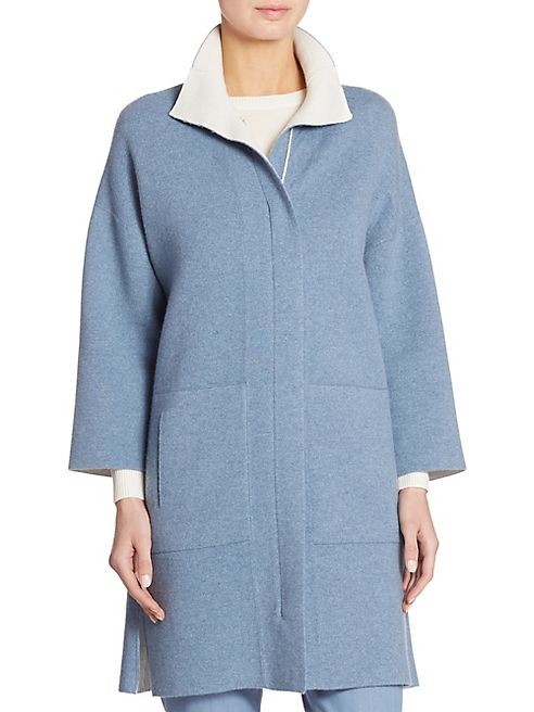 Akris - Long Reversible Cashmere Cardigan