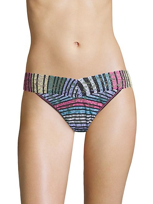 Hanky Panky - Chalk-Stripe High-Rise Thong