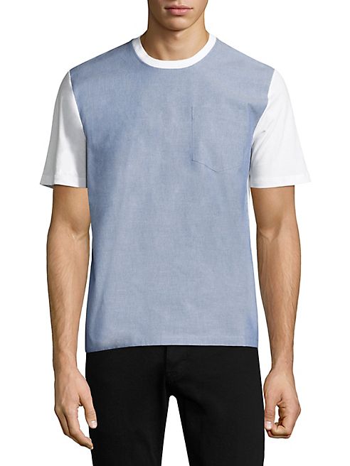 AMI - Oxford Pane Tee