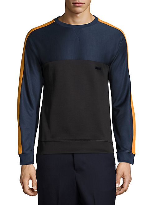 AMI - Regular-Fit Track Sweatshirt