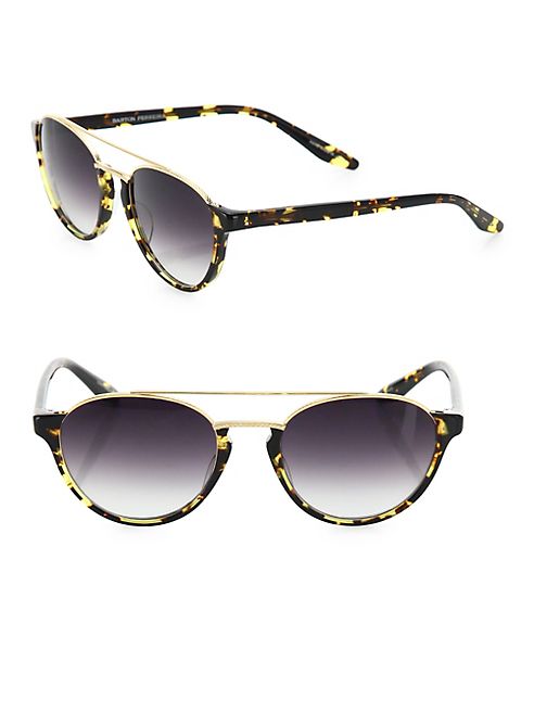 Barton Perreira - Boleyn Heroine 53MM Round Aviator Sunglasses