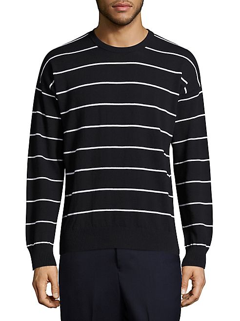 AMI - Striped Crewneck Sweatshirt