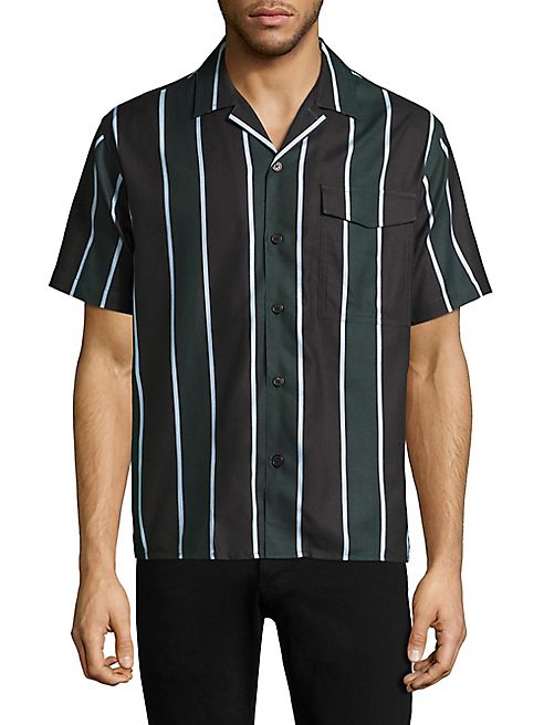 AMI - Short Sleeve Striped Shirt