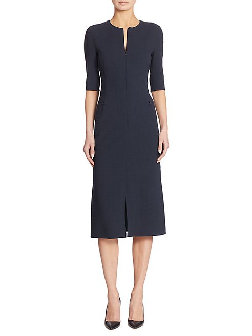 Akris - Zip-Front Wool Dress