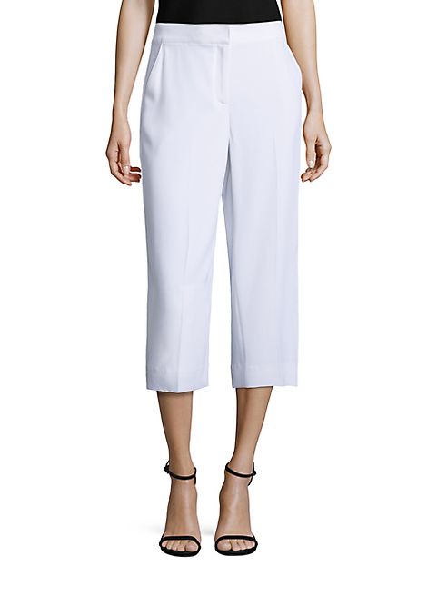 St. John - Solid Cropped Pants