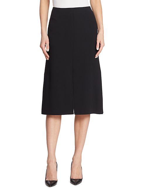 Akris - Double-Face Wool A-Line Skirt