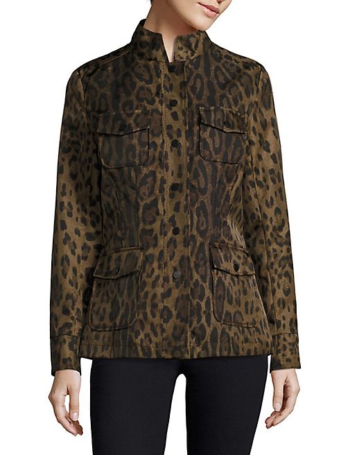 Jane Post - Leopard-Print Safari Jacke