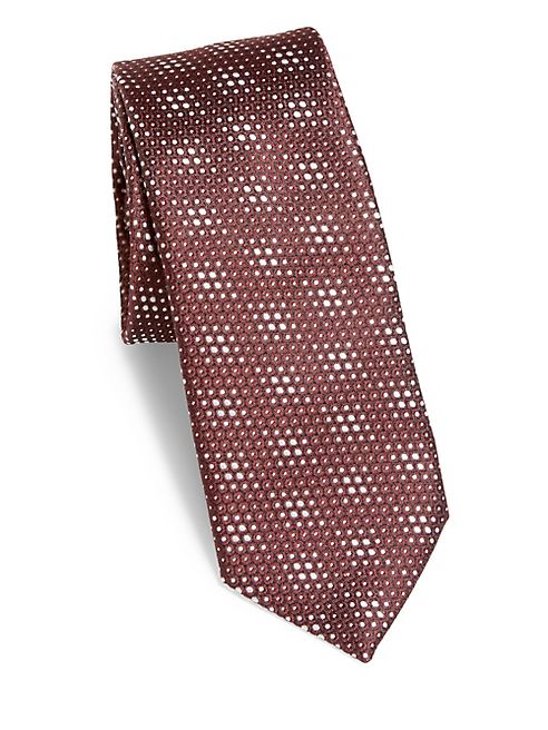 Z Zegna - Honeycomb Silk Tie