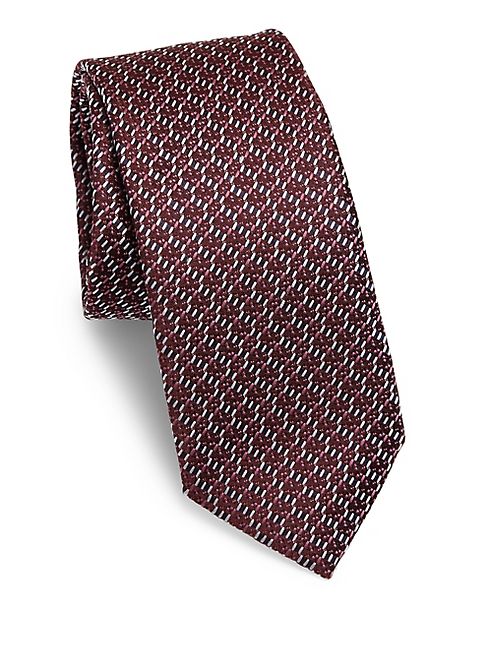 Z Zegna - Printed Silk Tie