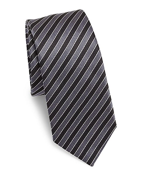 Z Zegna - Striped Silk Tie