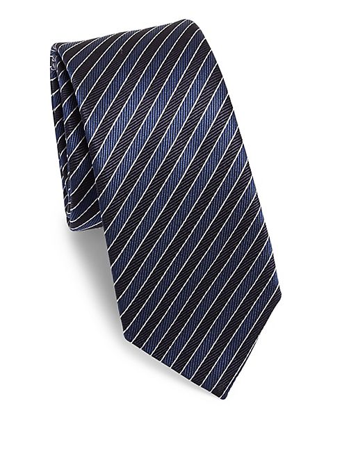 Z Zegna - Striped Silk Tie