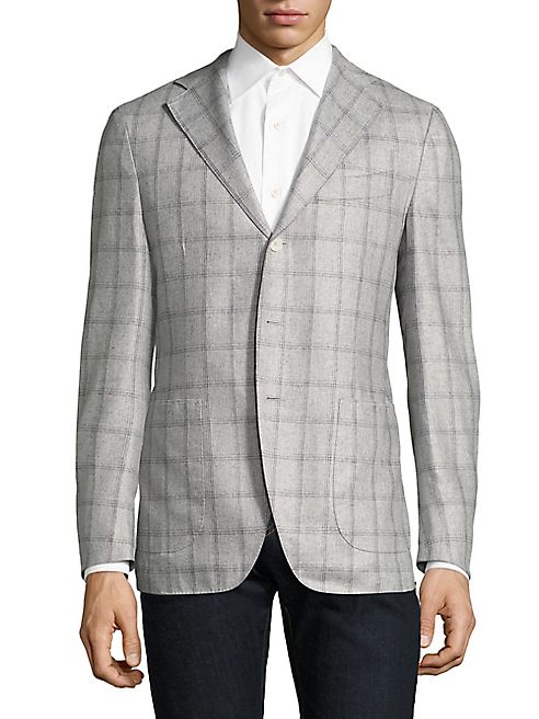 Eidos - Slim-Fit Tri-Windowpane Donegal Wool Sportcoat