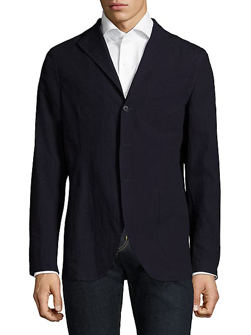 Eidos - Slim-Fit Wool Seersucker Sportcoat