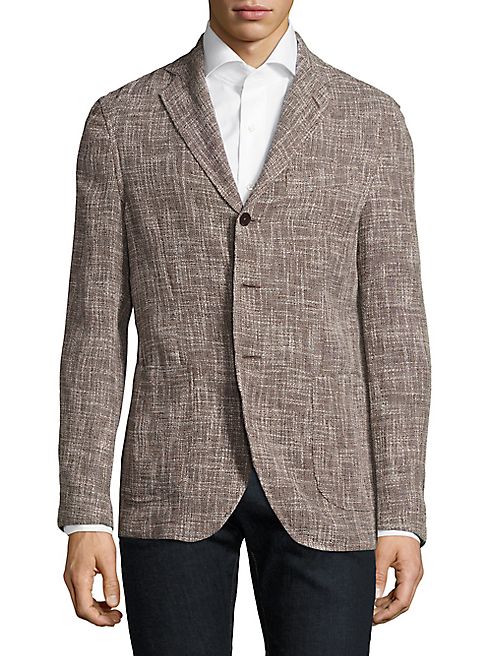 Eidos - Slim-Fit Slub Basketweave Wool Unconstructed Sportcoat