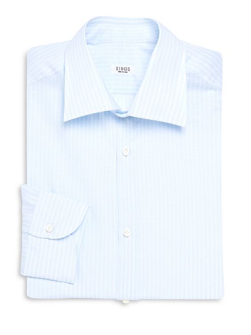 Eidos - Striped Regular-Fit Dress Shirt