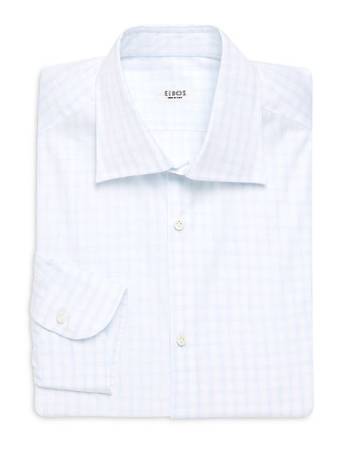 Eidos - Uneven Broken Regular Fit Dress Shirt