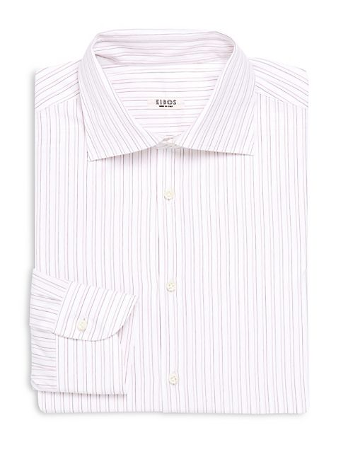 Eidos - Paired Striped Regular-Fit Dress Shirt