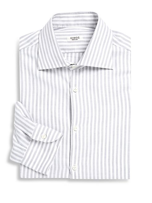 Eidos - University Striped Regular-Fit Dress Shirt