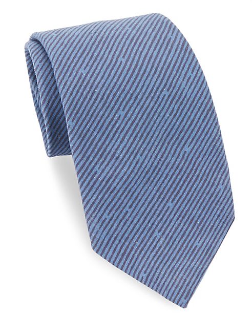 Eidos - Textured Broken Striped Tie