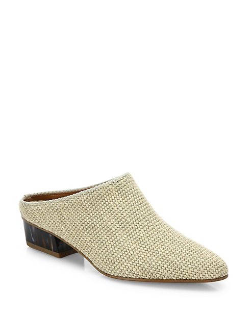 Aquatalia - Fife Woven Block Heel Mules