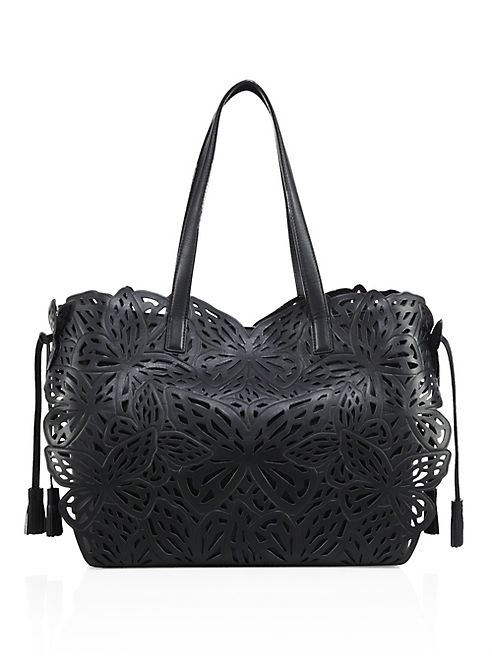 Sophia Webster - Liara Laser-Cut Leather Tote