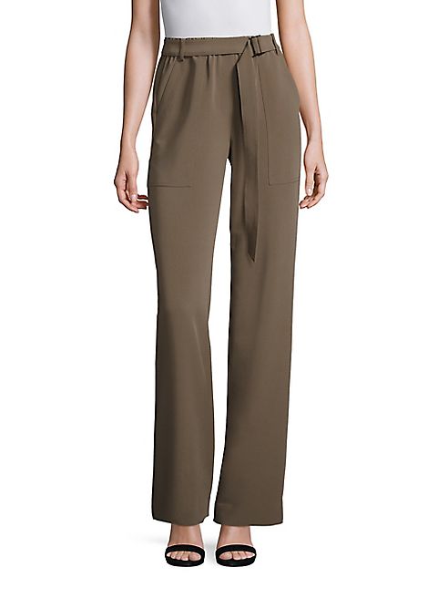 St. John - Sport Collection Solid Belted Pants