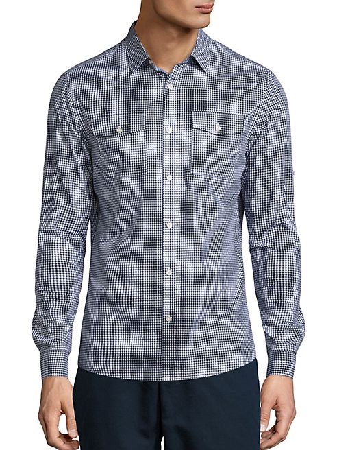 Michael Kors - Kent Checked Slim Button-Down Shirt