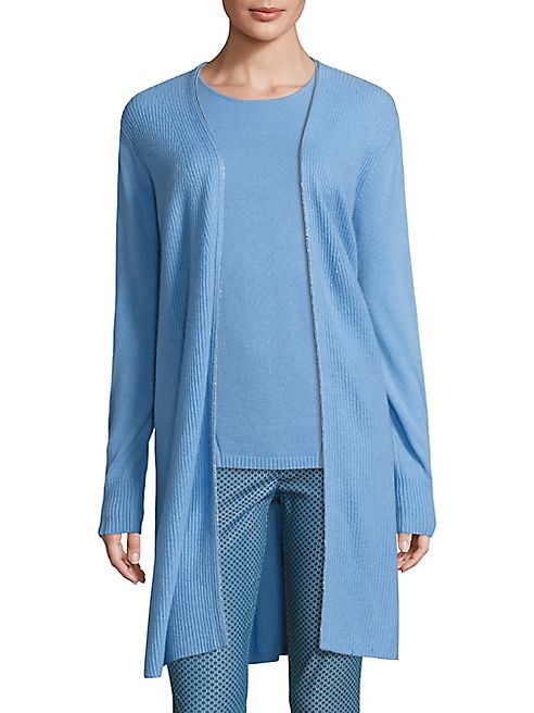 St. John - Sport Collection Cashmere Open Front Cardigan