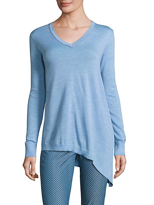 St. John - Sport Collection Jersey Knit Asymmetric Top