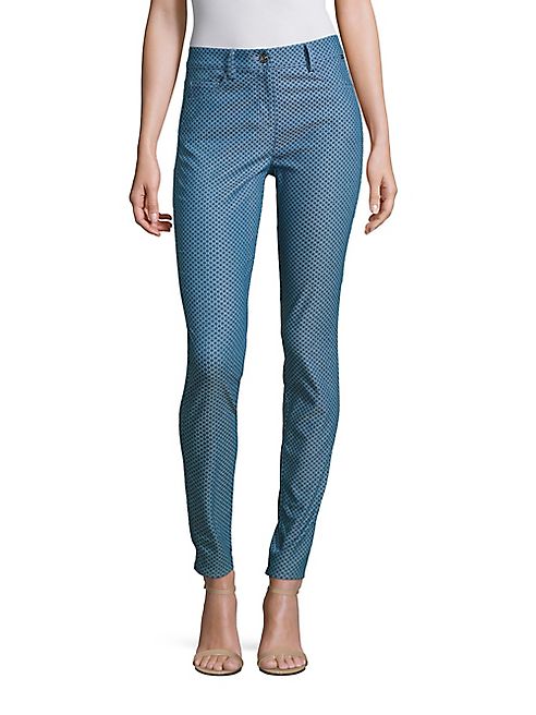 St. John - Sport Collection Patterned Cotton-Blend Pants