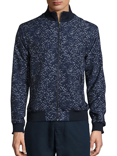 Michael Kors - Palm Printed Bomber Jacket